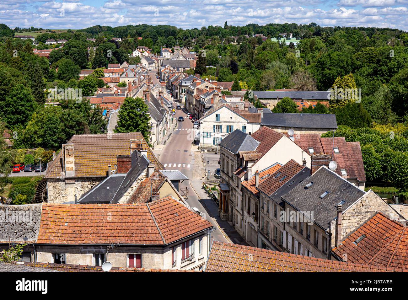 La Ferté-Milon, Aisne, Francia Foto Stock