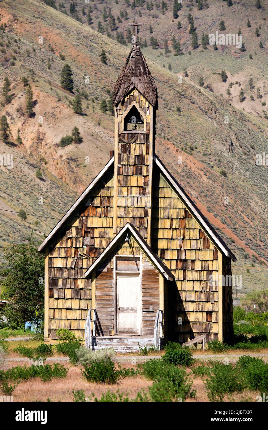 Nlak'pamux Chiesa è una vecchia chiesa anglicana in Spences Bridge, British Columbia, Canada. La chiesa è anche chiamata San Michele e Tutti gli Angeli chiesa un Foto Stock