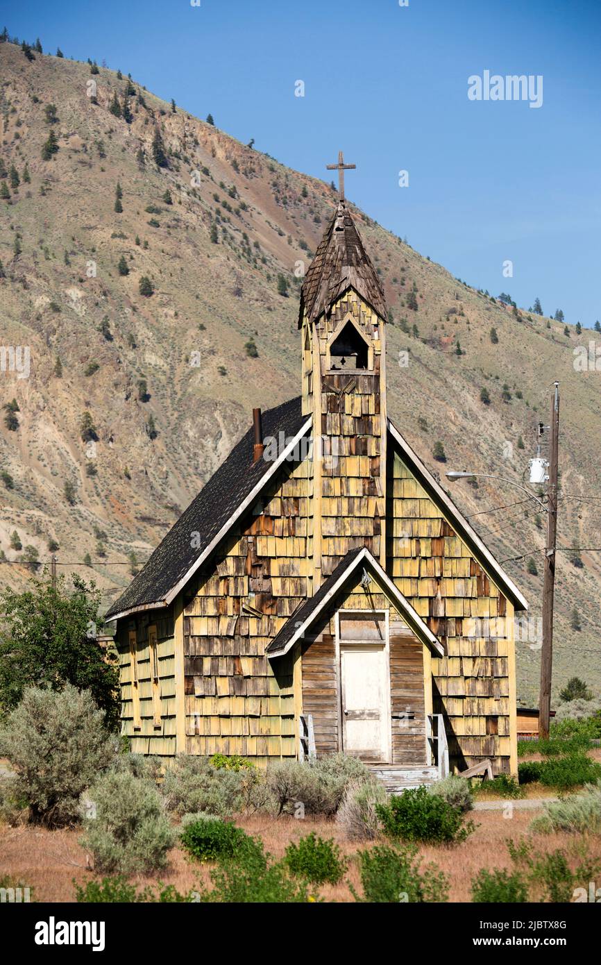 Nlak'pamux Chiesa è una vecchia chiesa anglicana in Spences Bridge, British Columbia, Canada. La chiesa è anche chiamata San Michele e Tutti gli Angeli chiesa un Foto Stock