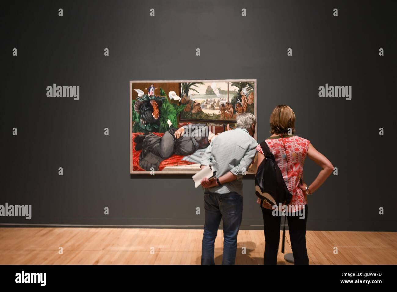 Londra, UK, 5th lug 2021, una delle più complete mostre retrospettive dell'artista portoghese Paula Rego a Tate Britain. Ha aperto il 7th luglio 2021., Andrew Lalchan Photography/Alamy Live News Foto Stock