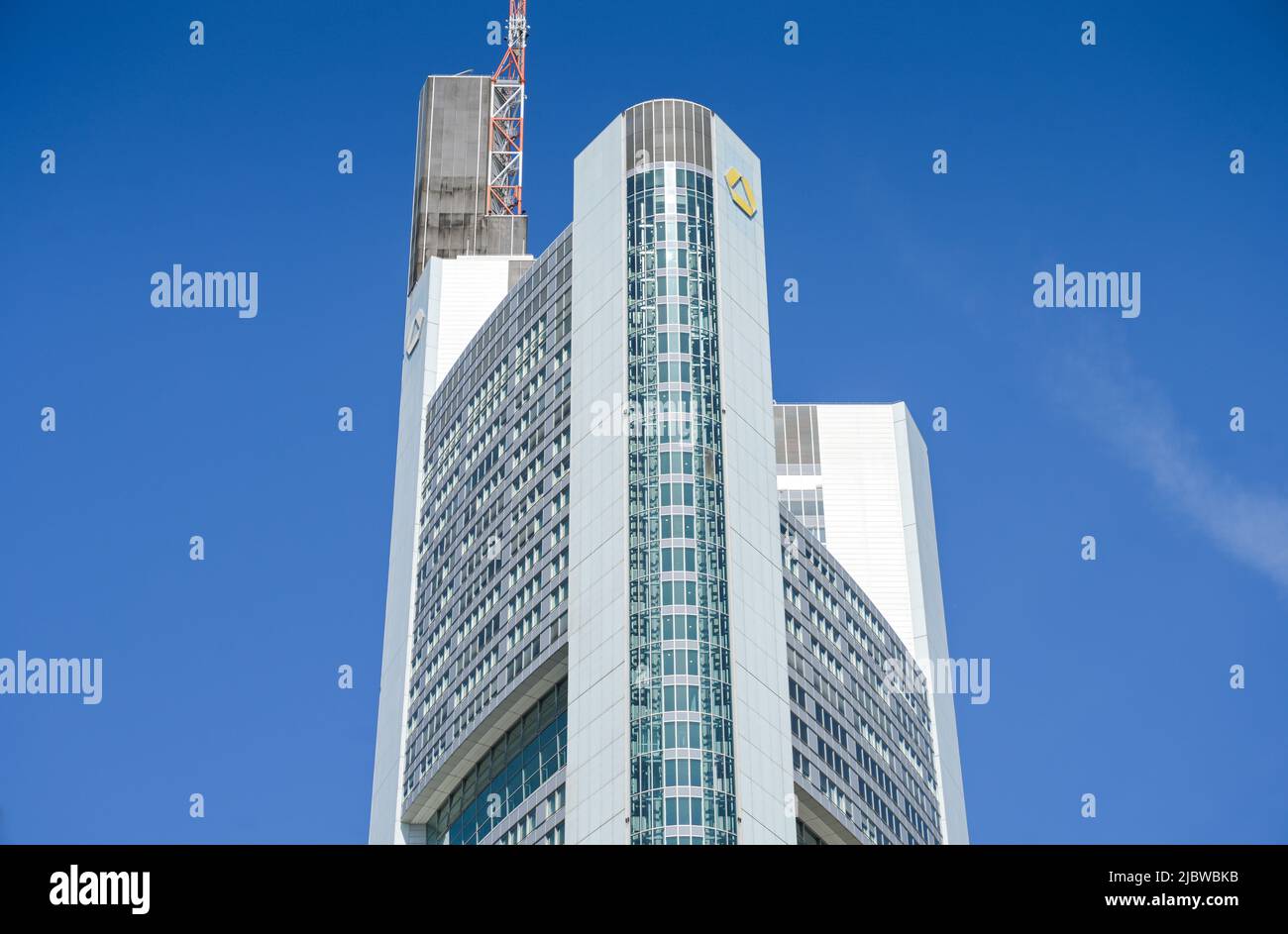 Commerzbank Hochhaus, Zentrale, Kaiserplatz, Francoforte sul meno, Hessen, Germania Foto Stock