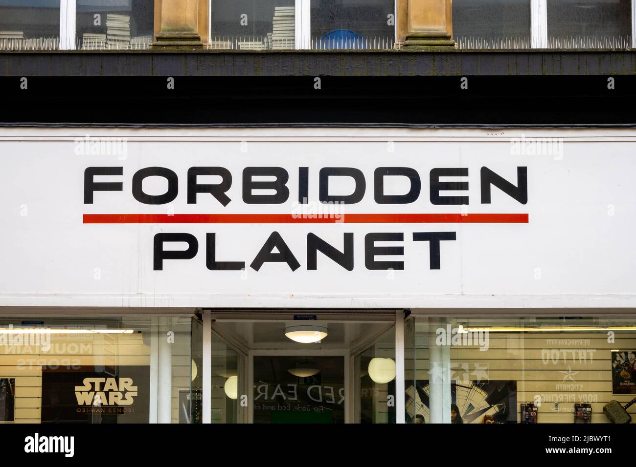 Forbidden Planet gioco e negozio di giocattoli su Bold Street a Liverpool  Foto stock - Alamy