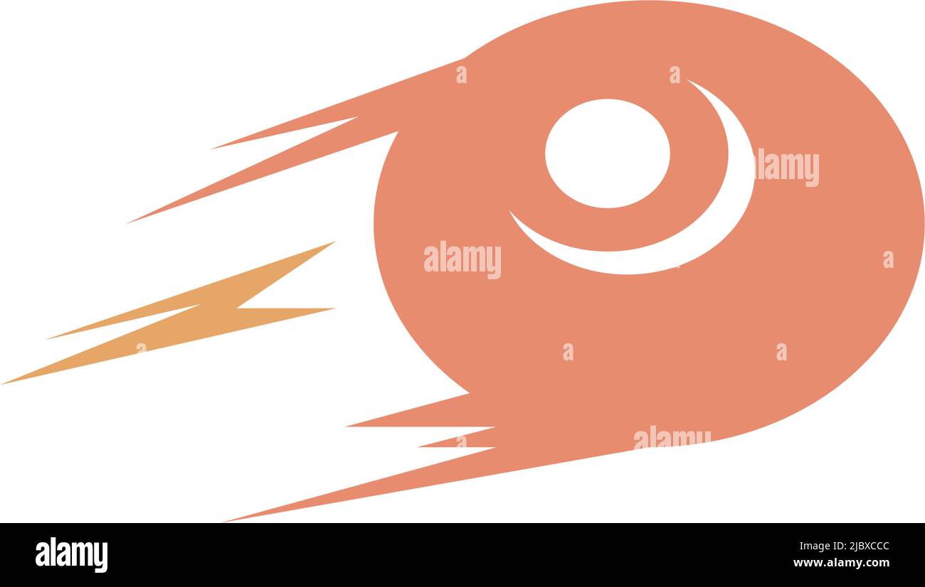 Modello di illustrazione dell'icona del logo UFO Illustrazione Vettoriale