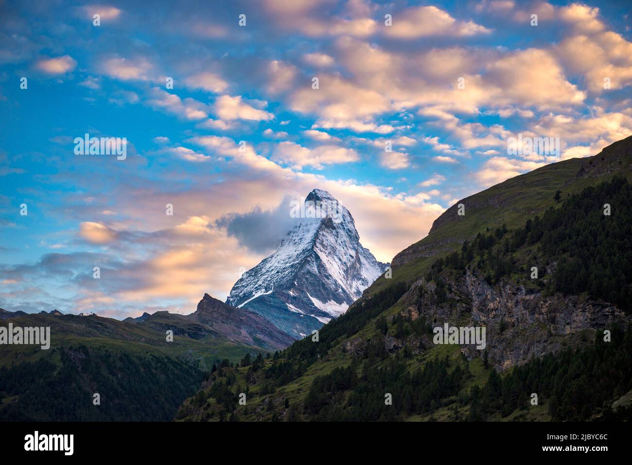 Zermatt, Svizzera. Il Cervino Foto Stock