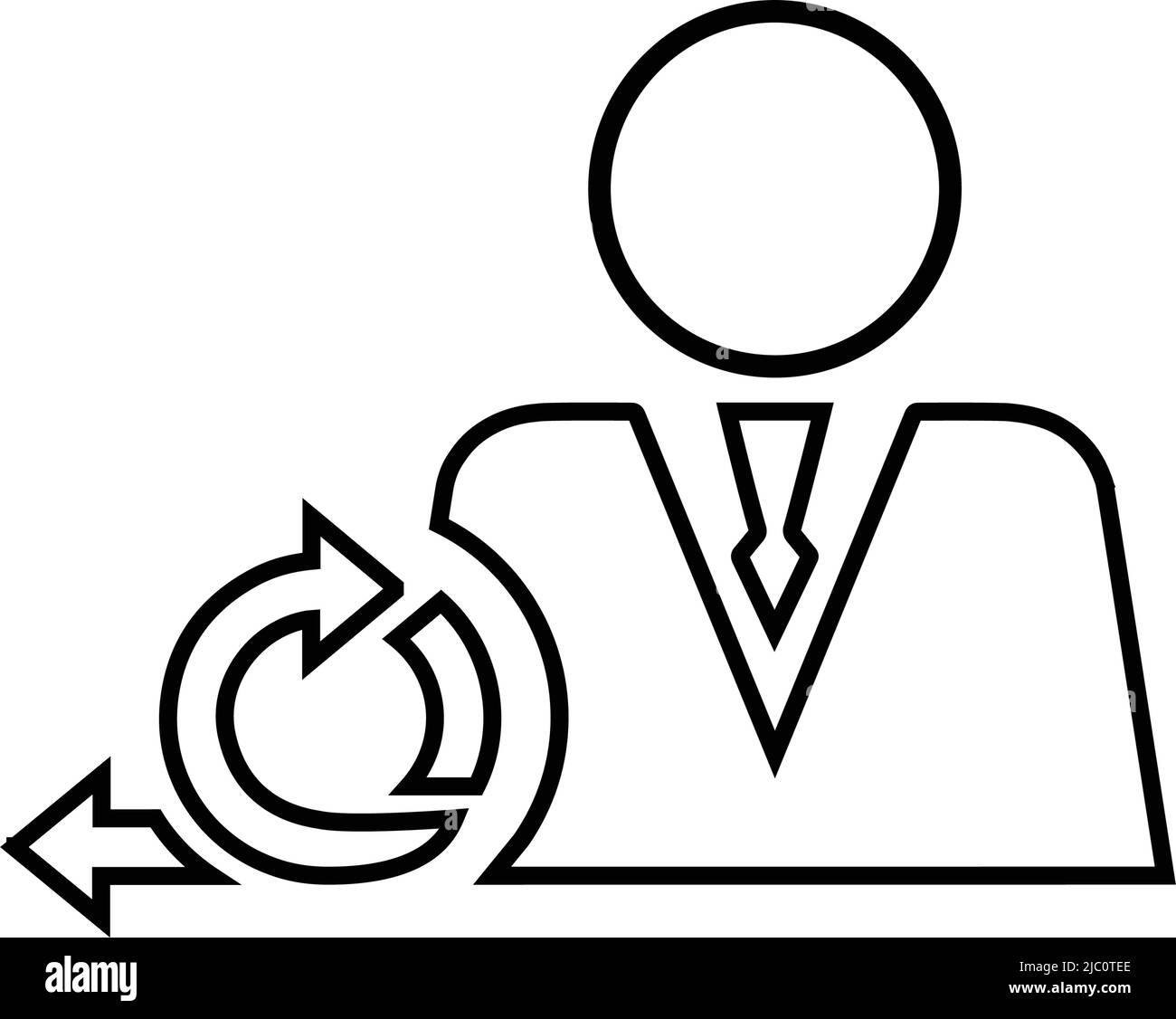 Icona Agile, manager, scrum - da utilizzare per scopi commerciali, supporti di stampa, Web o qualsiasi tipo di progetto. File EPS vettoriale. Illustrazione Vettoriale
