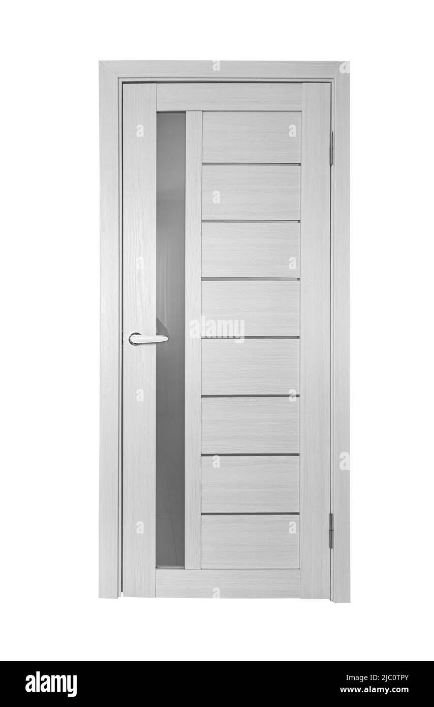 Porta su sfondo bianco. Foto Stock