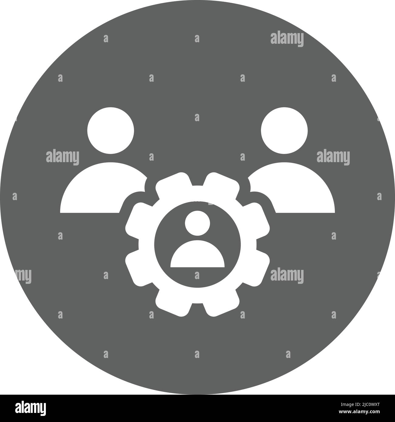 Team, lavoro di squadra, icona utenti - semplice file EPS vettoriale modificabile. Illustrazione Vettoriale