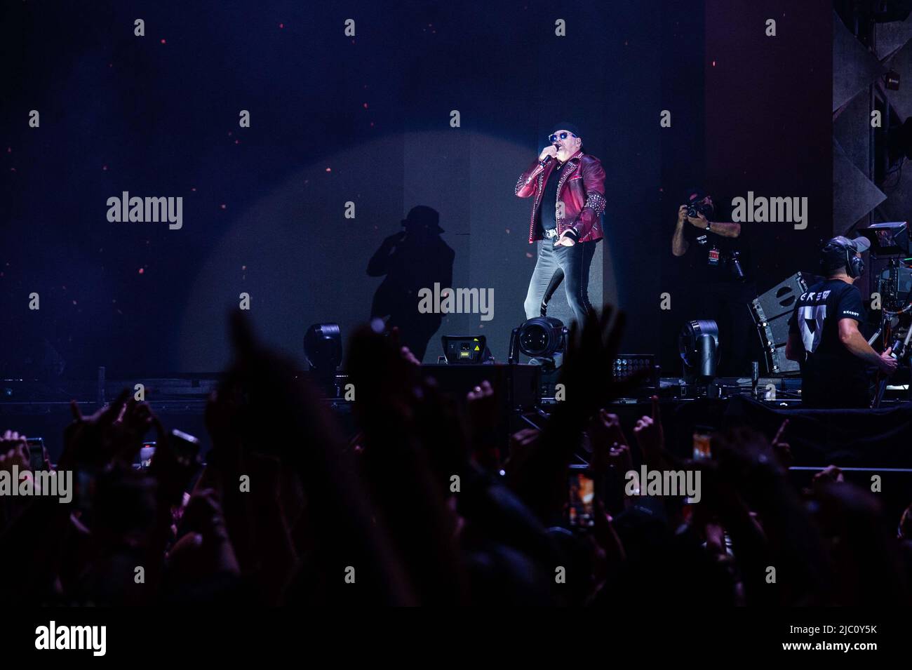 Napoli, Italia. 07th giugno 2022. Vasco Rossi durante Vasco Rossi - Tour dal vivo 2022 non-stop, concerto di musica cantante italiana a Napoli, Italia, Giugno 07 2022 Credit: Agenzia fotografica indipendente/Alamy Live News Foto Stock