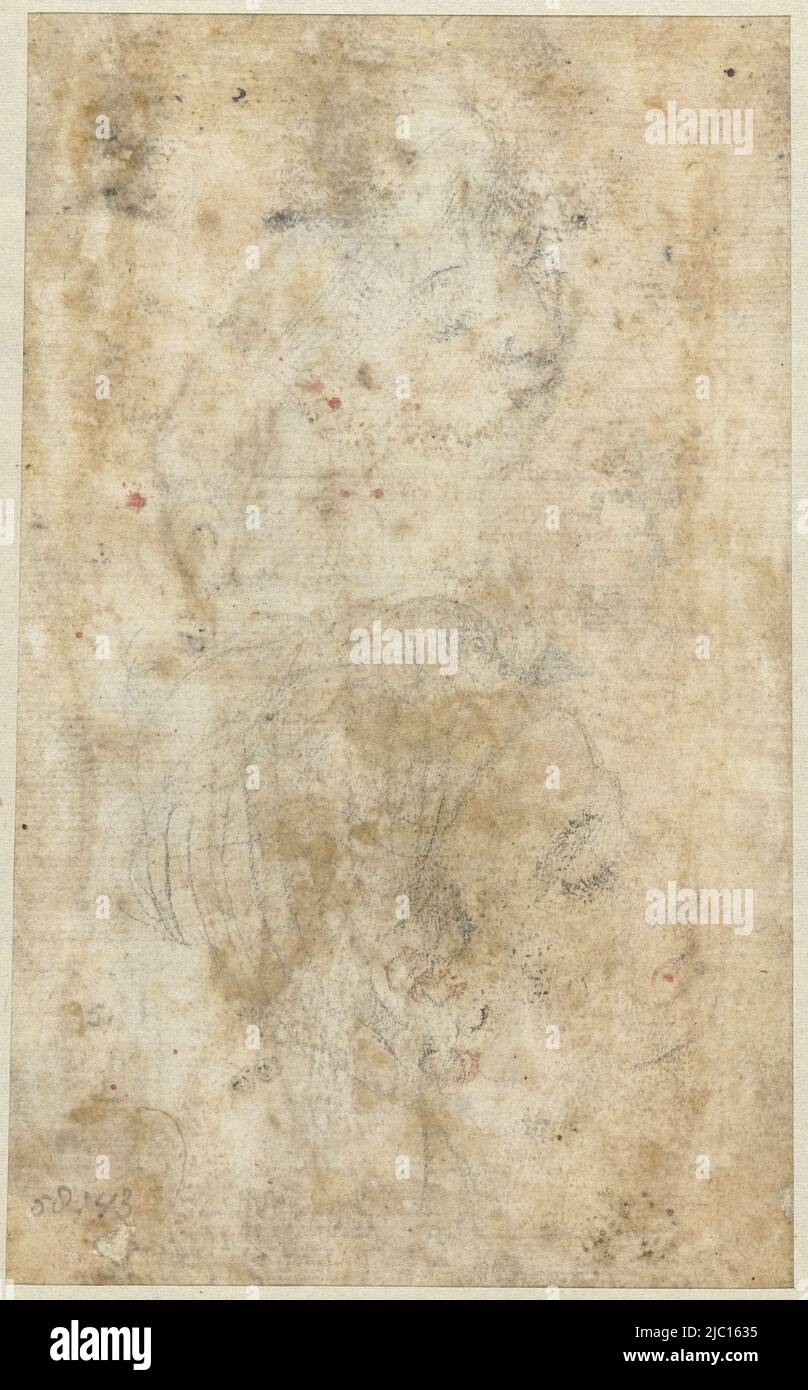 Due tazze, disegnatore: anonimo, Emilia, 1550 - 1599, carta, a 160 mm x l 100 mm Foto Stock