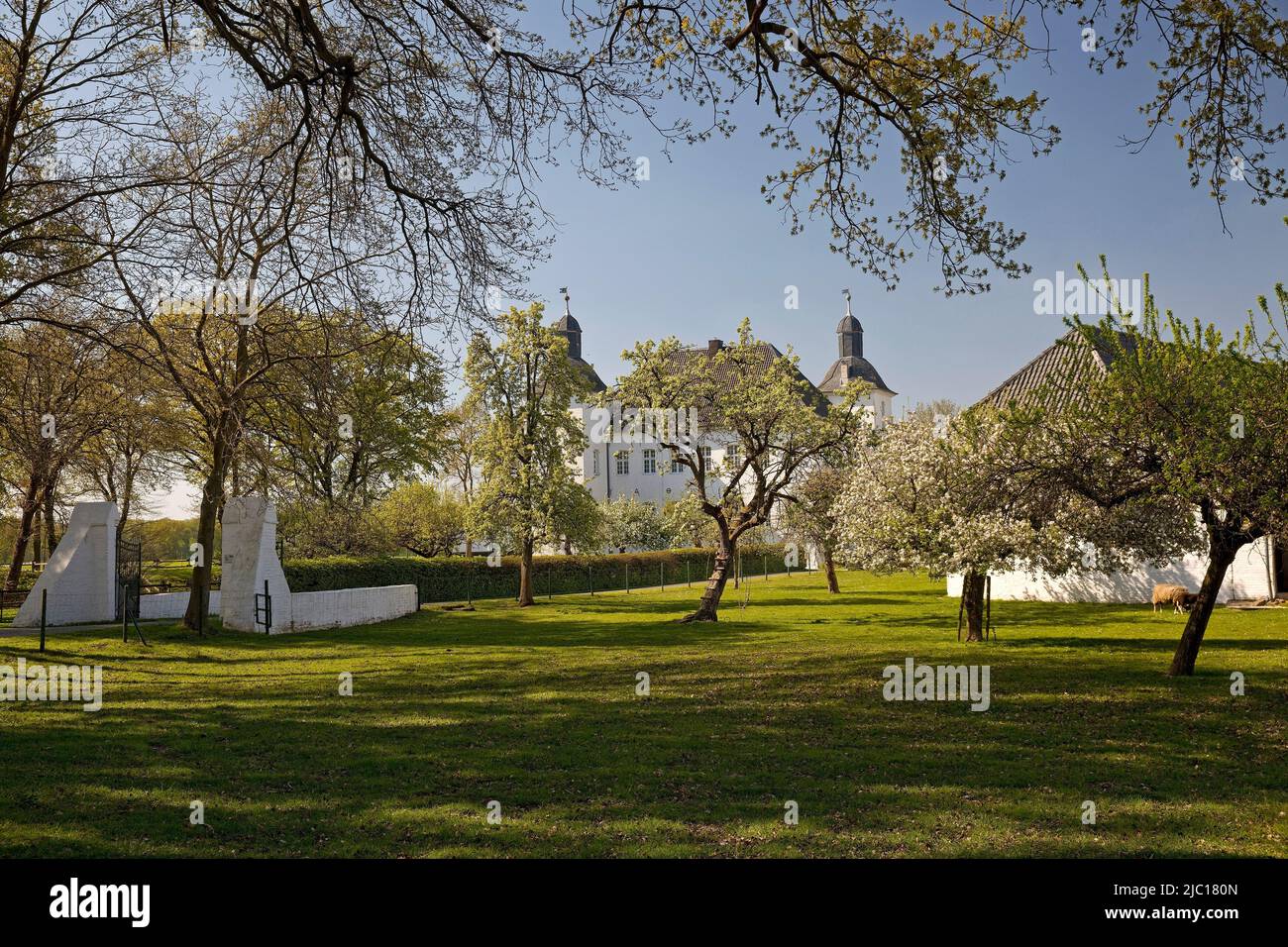 Haus Neersdonk, antica residenza aristocratica a Vorst, Germania, Renania settentrionale-Vestfalia, basso Reno, Toenisvorst Foto Stock