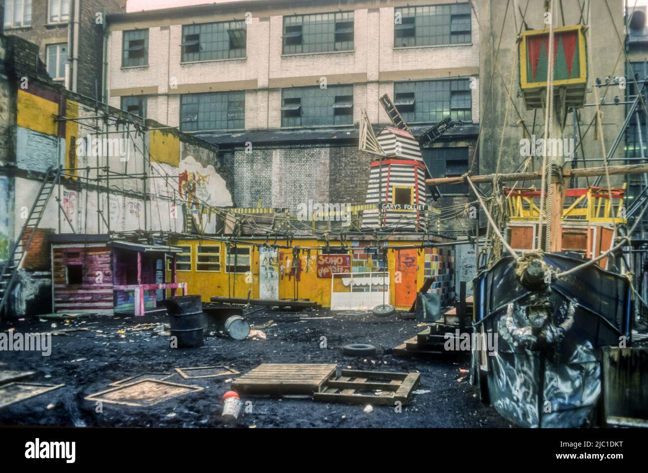 1976 immagine dell'archivio di Soho Adventure Playground in Peter Street. Foto Stock