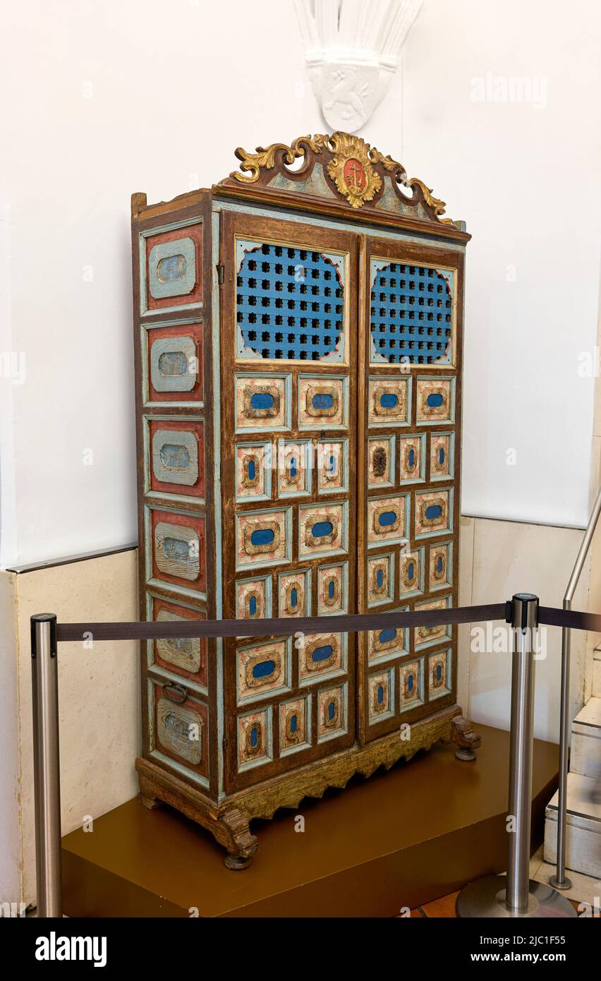Gabinetto del diciottesimo secolo. Il museo sefardico di Toledo. Foto Stock