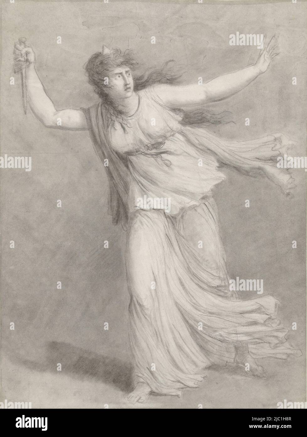 L'attrice Sarah Siddons nel ruolo di Eufrasia nel gioco la figlia greca, l'attrice Sarah Siddons nel ruolo di Eufrasia, disegnatore: William Hamilton, 1761 - 1801, carta, pennello, a 455 mm x l 343 mm Foto Stock L'attrice Sarah Siddons nel ruolo di Eufrasia nel gioco la figlia greca, l'attrice Sarah Siddons nel ruolo di Eufrasia, disegnatore: William Hamilton, 1761 - 1801, carta, pennello, a 455 mm x l 343 mm Foto Stock