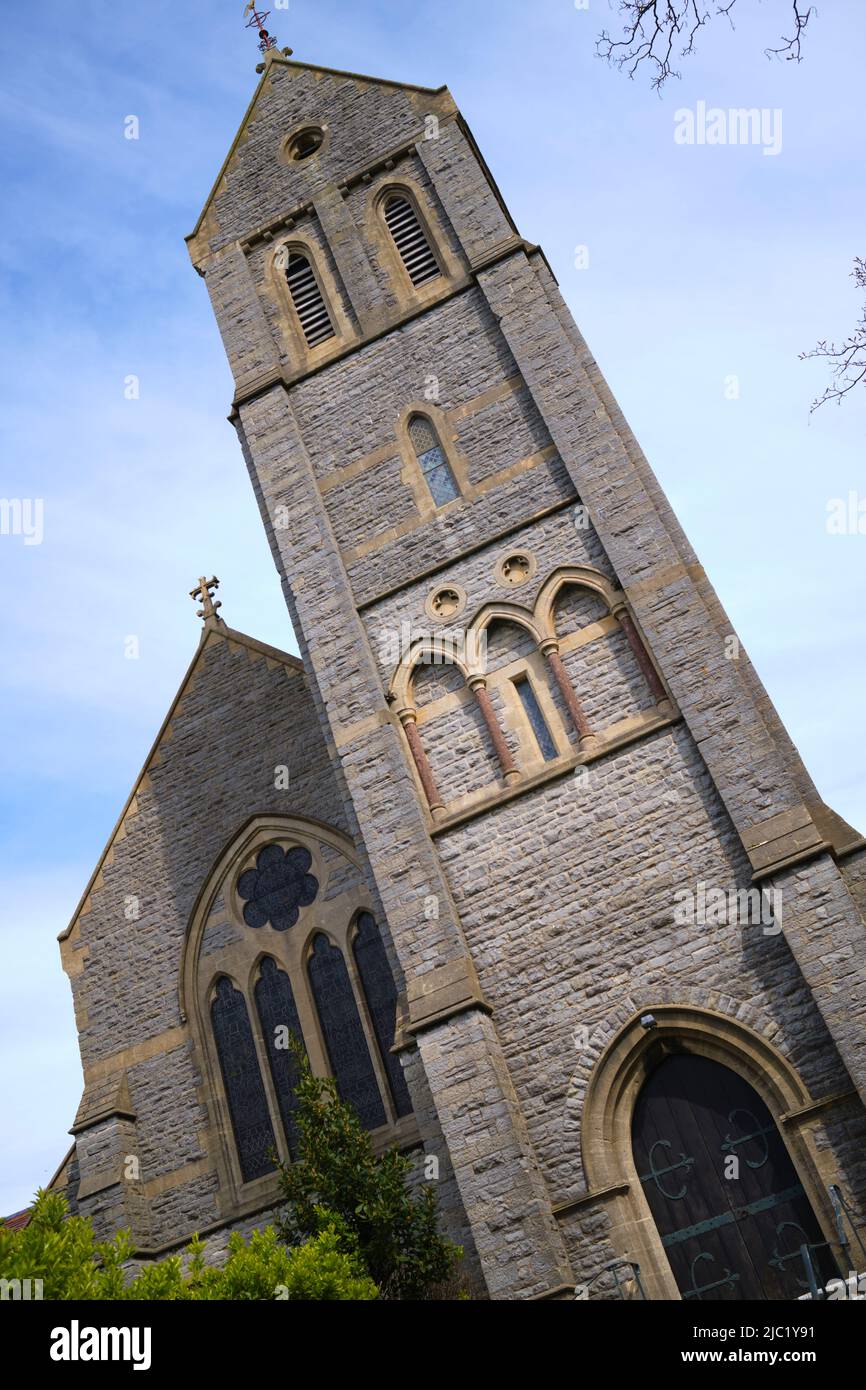 Chiesa di Sant'Agostino Penarth Galles del Sud Foto Stock