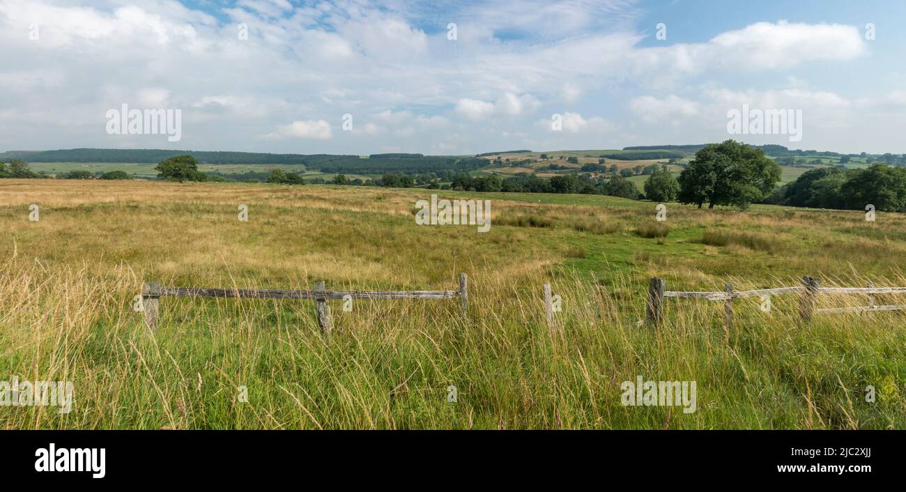 Il sito dell'ex campo dell'esercito della prima guerra mondiale della Breary Banks, vicino al Leeds Pals Memorial, Yorkshire Dales National Park, Leighton, N Yorkshire, Regno Unito. Foto Stock