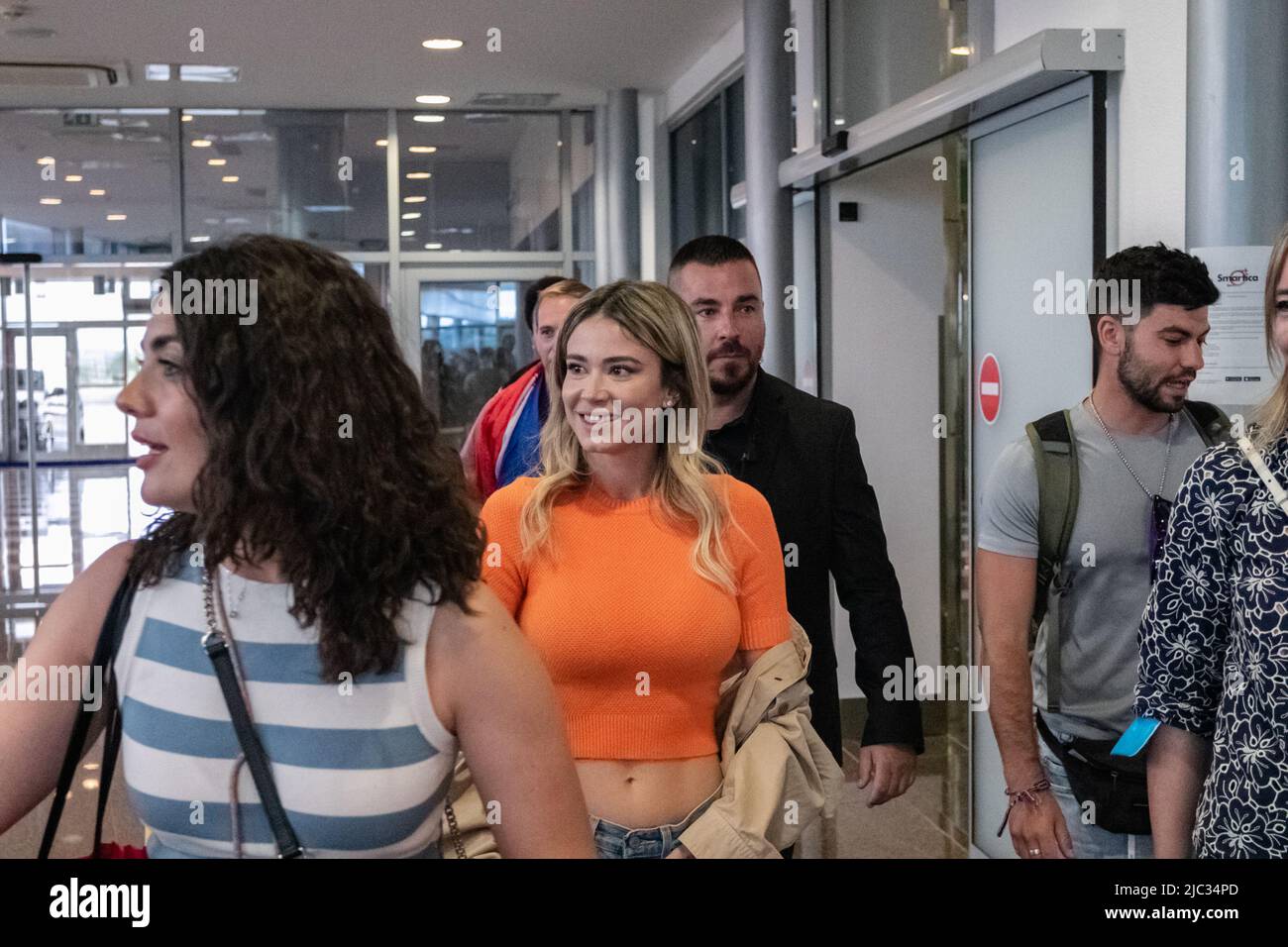 09.06.2022., Zadar - la giornalista sportiva Diletta Leotta arriva all