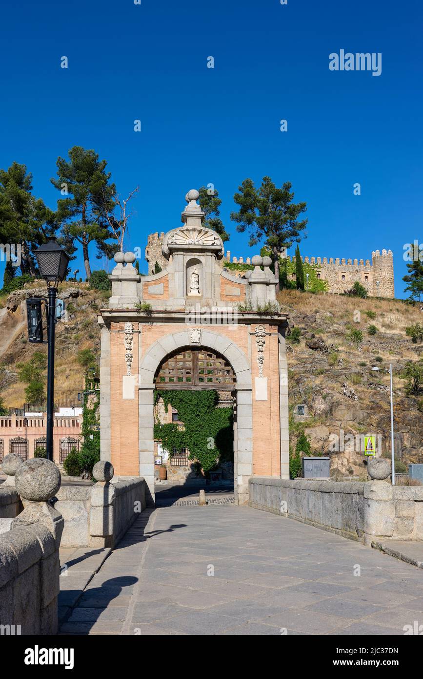 Il ponte dell'Alcantara. Toledo, Spagna. Foto Stock