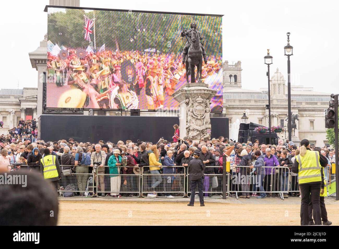 La celebrazione pagante del giubileo del platino della regina Inghilterra UK Foto Stock