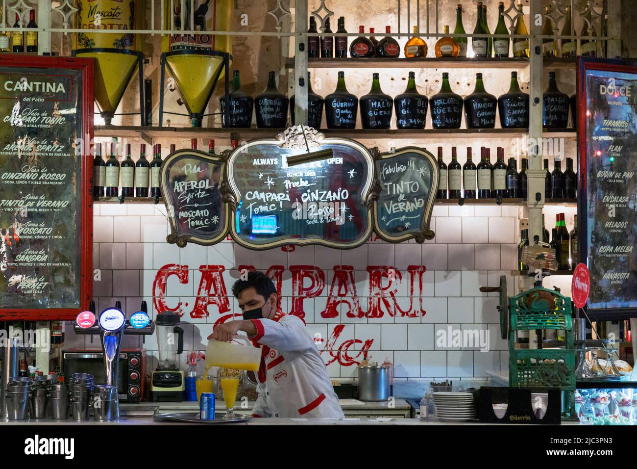 Pizzeria Güerrin. Buenos Aires, Argentina. Foto Stock