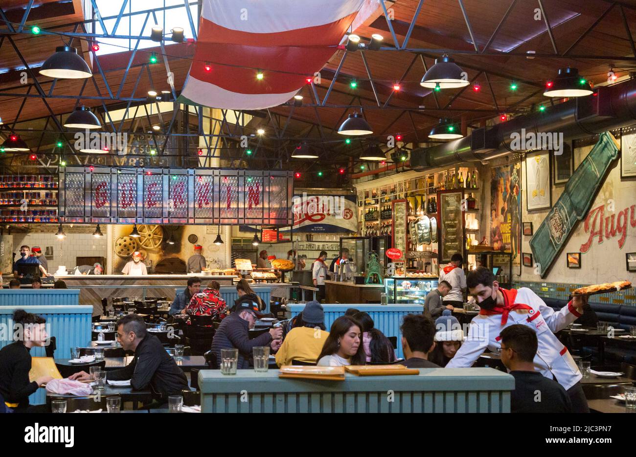 Pizzeria Güerrin. Buenos Aires, Argentina. Foto Stock