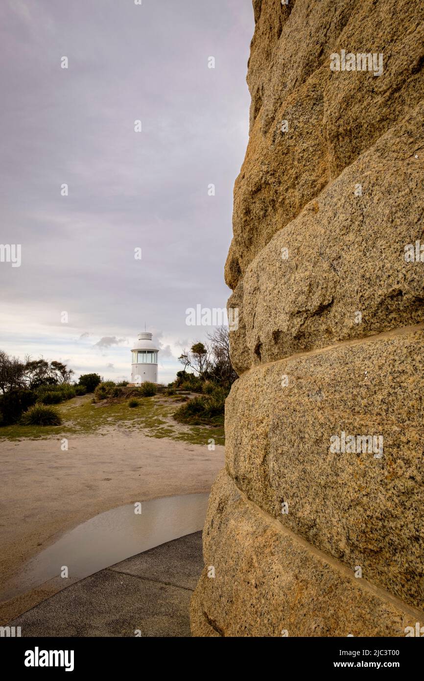 Eddystone Point Lighthouse Foto Stock