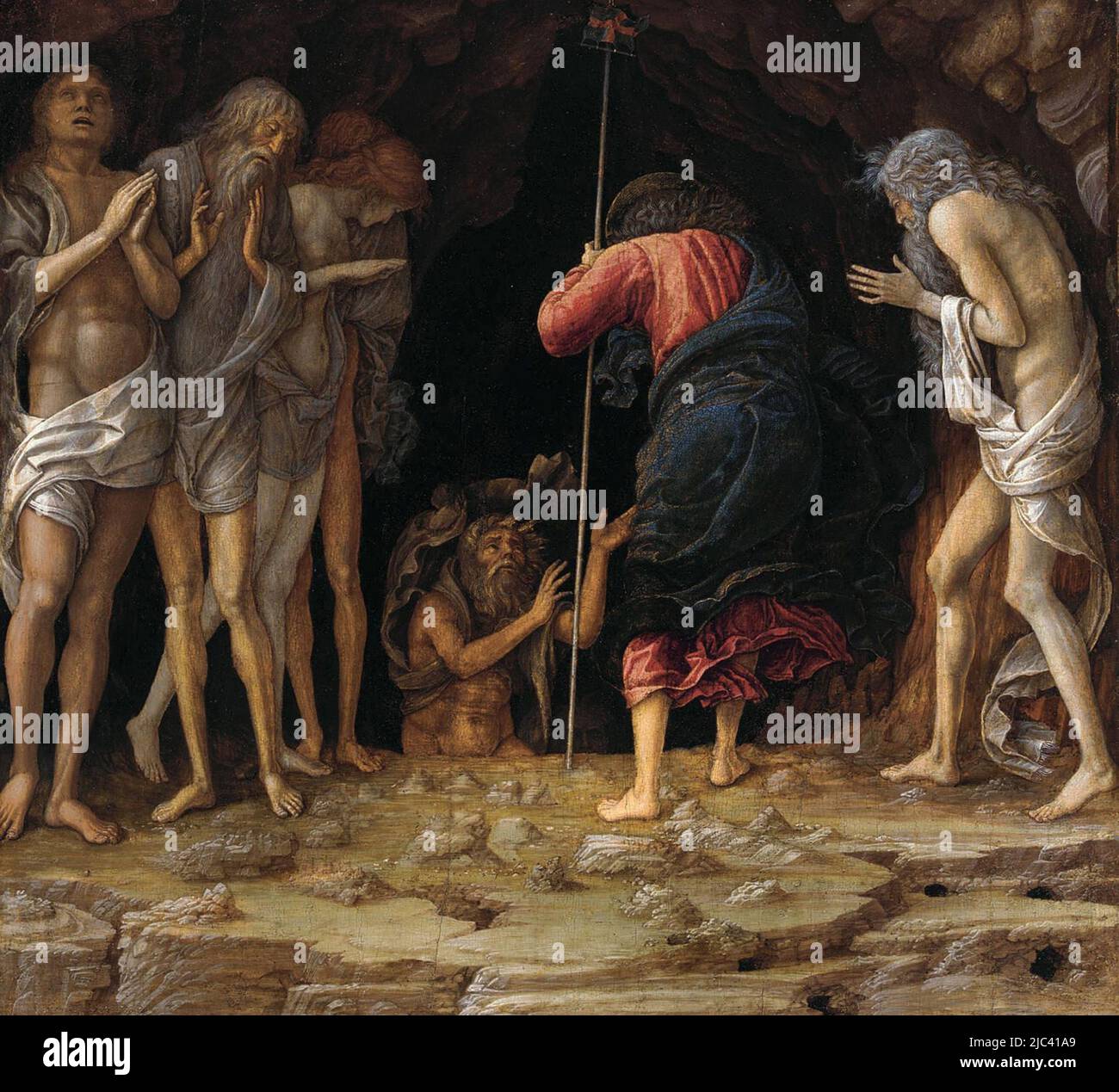 Discesa di Cristo in Limbo di Andrea Mantegna (1431-1506) Foto Stock
