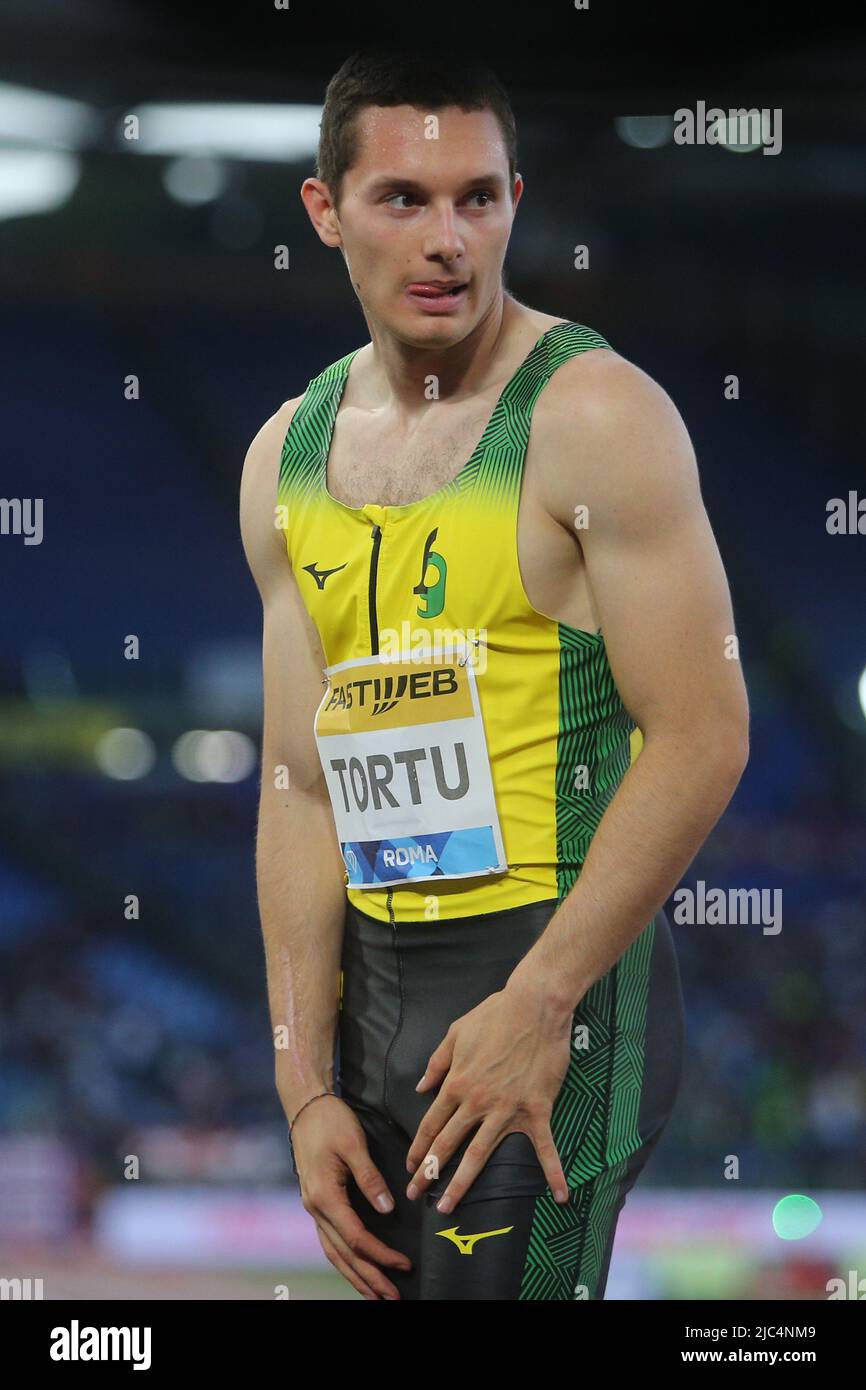 Roma, Italia. 10th giugno 2022. ROMA, Italia - 09.06.2022: FILIPPO TORtu (ITA) gareggia nella IAAF Wanda Diamond League - Golden Gala meeting 2022 allo Stadio Olimpico di Roma. Credit: Independent Photo Agency/Alamy Live News Foto Stock