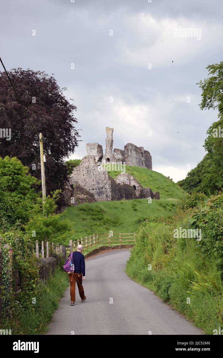 Okehampton castello, Devon Regno Unito maggio 2022 Foto Stock