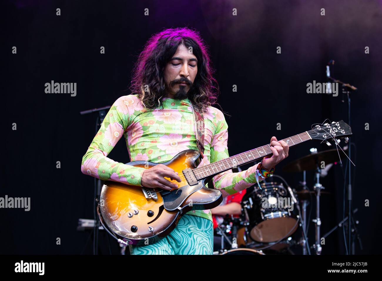 Oslo, Norvegia. 09th giugno 2022. La band psichedelica giapponese Kikagaku Moyo suona un concerto dal vivo durante il festival musicale norvegese Loaded Festival 2022 di Oslo. (Photo Credit: Gonzales Photo/Alamy Live News Foto Stock