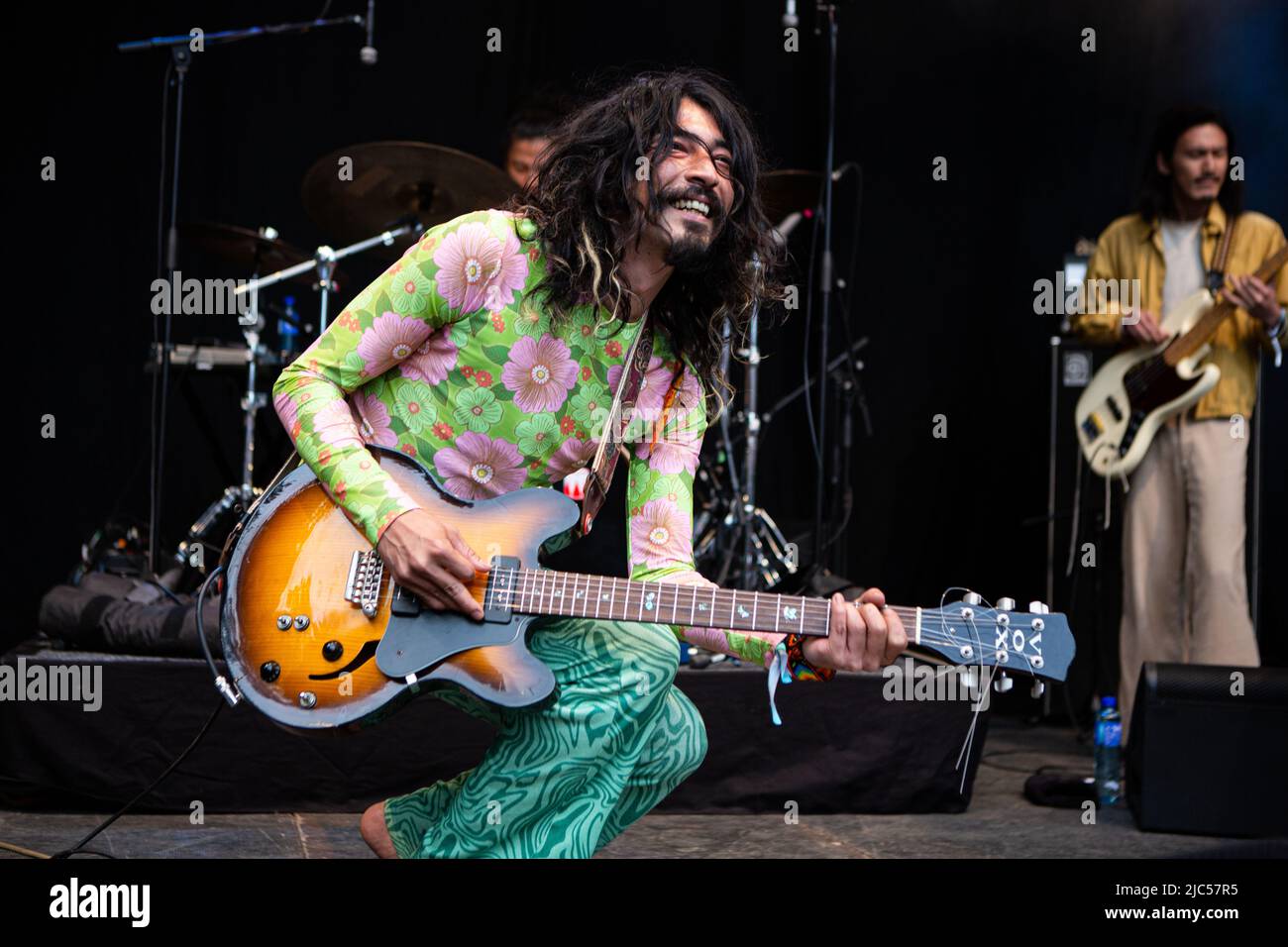 Oslo, Norvegia. 09th giugno 2022. La band psichedelica giapponese Kikagaku Moyo suona un concerto dal vivo durante il festival musicale norvegese Loaded Festival 2022 di Oslo. (Photo Credit: Gonzales Photo/Alamy Live News Foto Stock