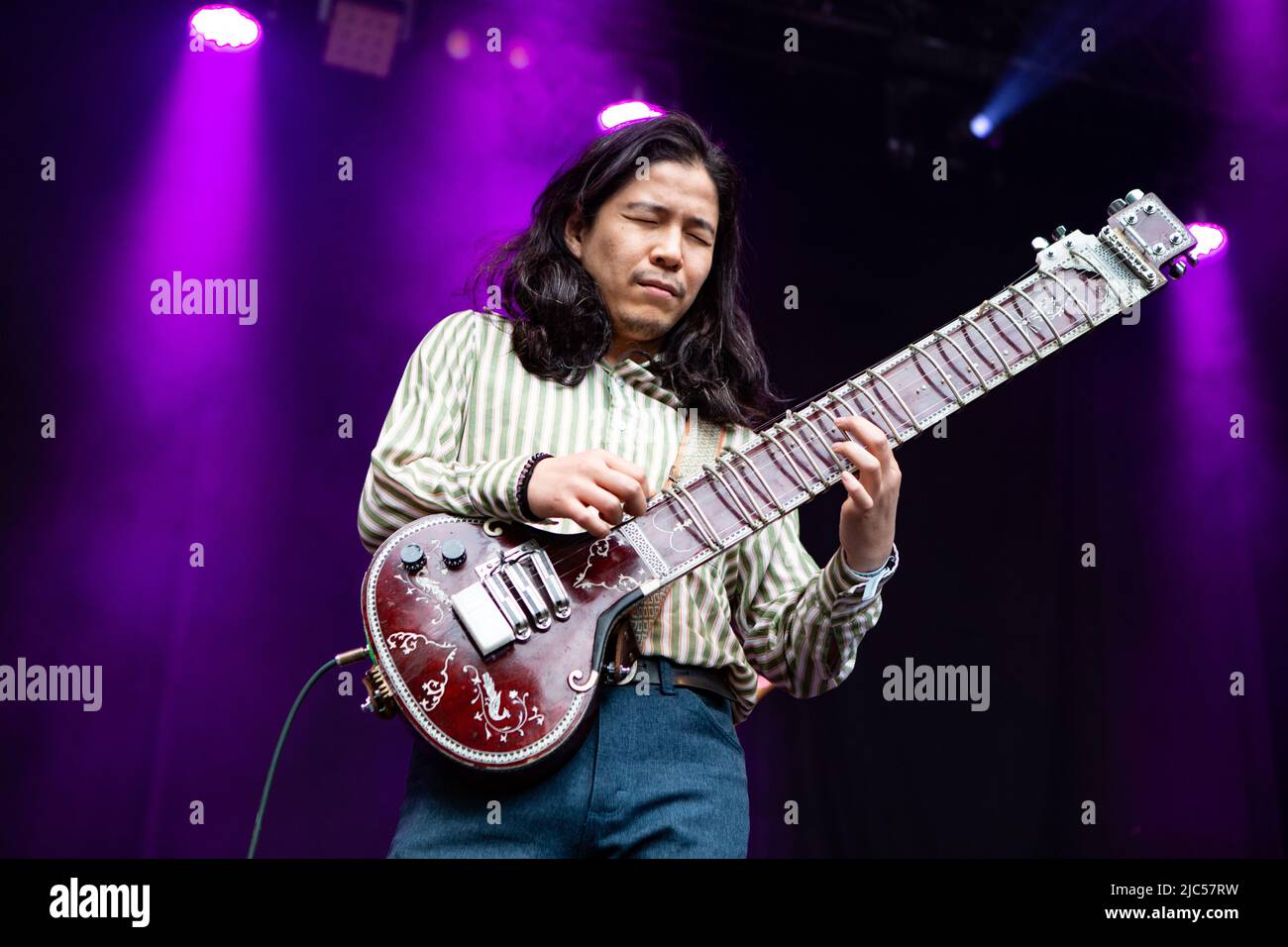 Oslo, Norvegia. 09th giugno 2022. La band psichedelica giapponese Kikagaku Moyo suona un concerto dal vivo durante il festival musicale norvegese Loaded Festival 2022 di Oslo. (Photo Credit: Gonzales Photo/Alamy Live News Foto Stock