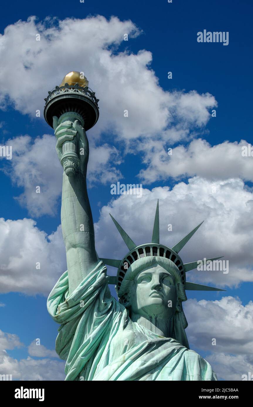 America del Nord, New York, Satue of Liberty, Tizione locale *** America del Nord, New York, Satue of Liberty, Lady Liberty, libertà, icona, americana, sc Foto Stock
