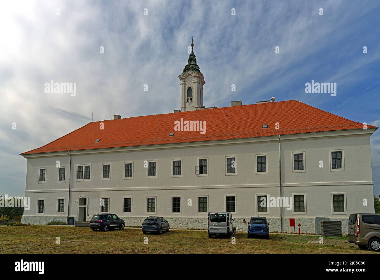 Burg Vác, Váci Vár, Kloster, Kirche, Váci Szent Kereszt ferences templom Foto Stock