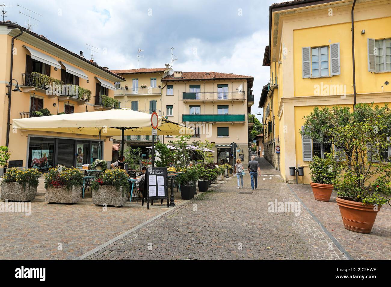 Trattoria due Piccioni, Via Principe Tomaso, 61, 28838 Stresa VB, Lago maggiore, Italia Foto Stock