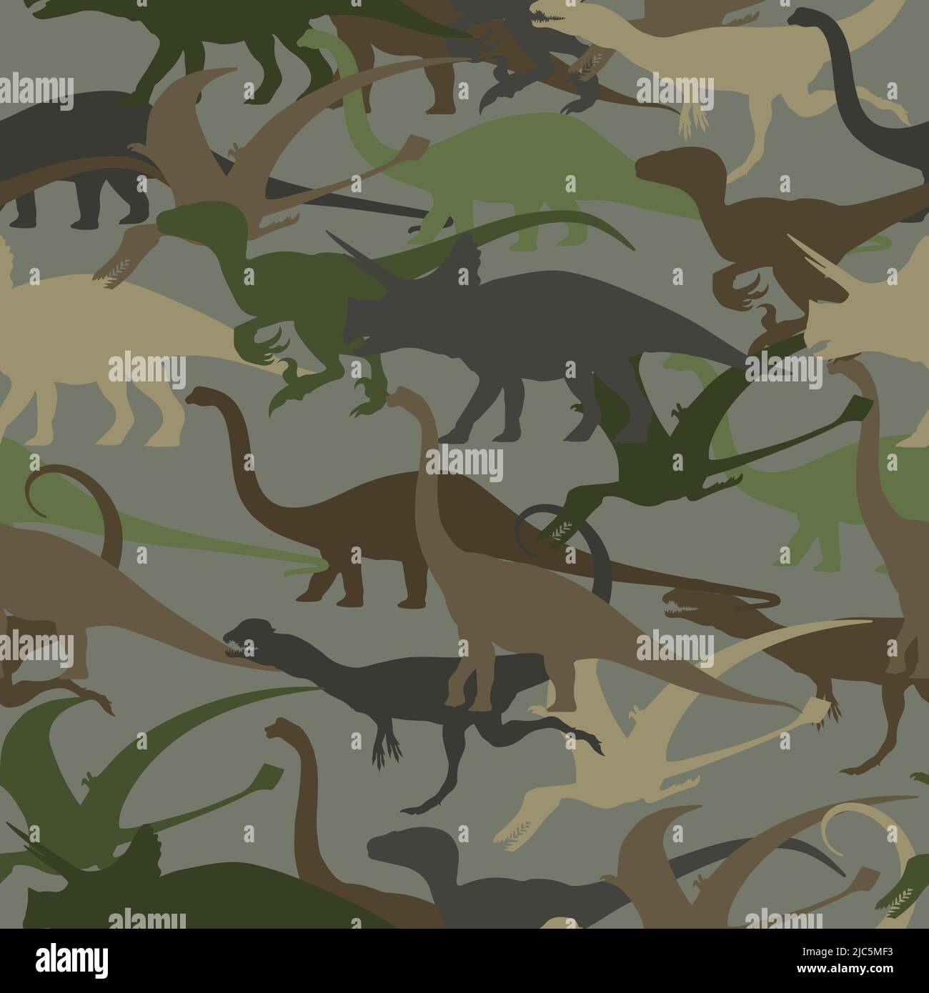 Le labbra baciano le labbra. Due amanti, illustrazione vettoriale in stile piatto, illustrazione vettoriale cartoon. Camouflage senza cuciture con dinosauri. Illustrazione Vettoriale