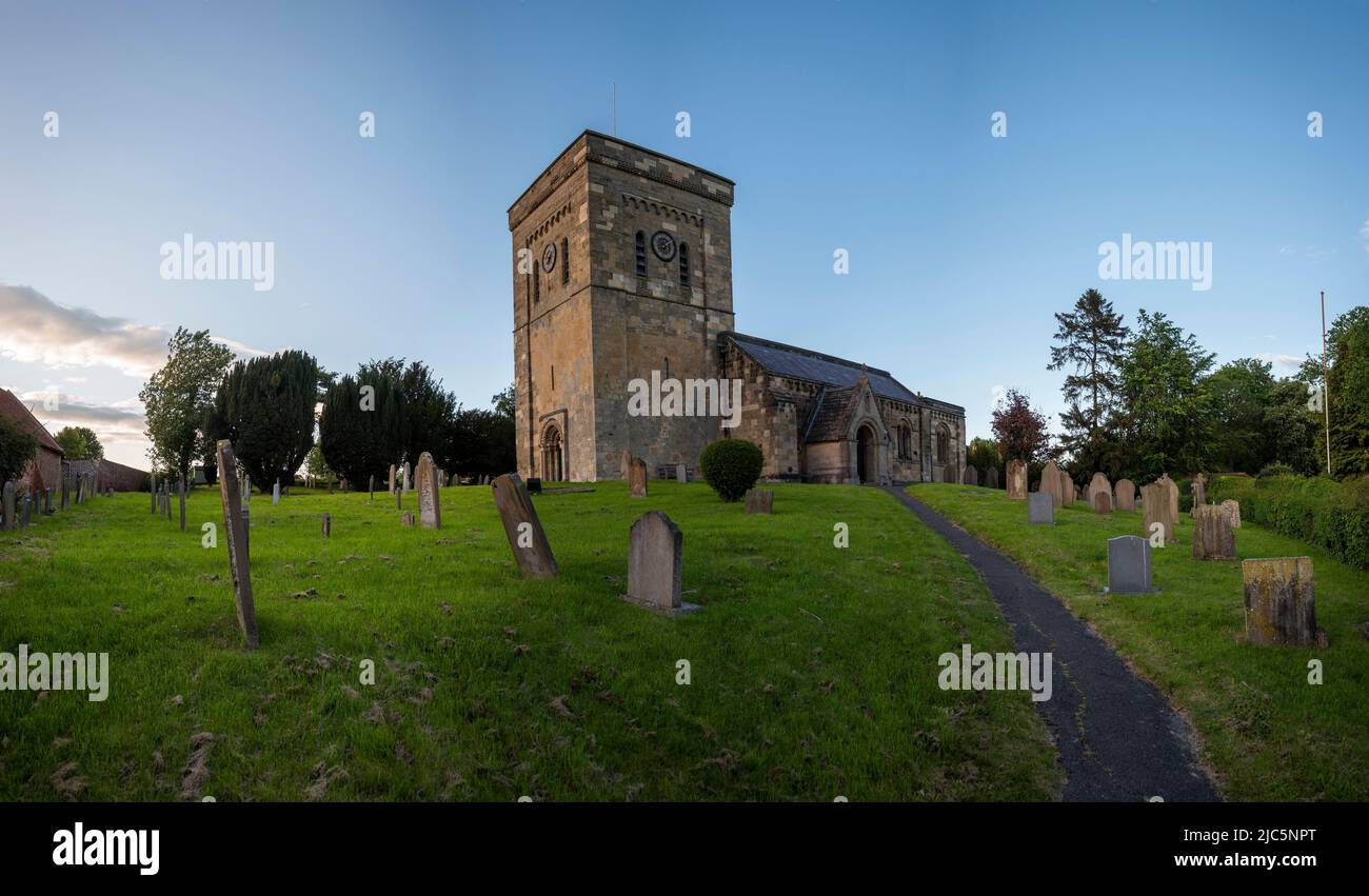 St Marys Church nel villaggio di Etton, East Riding of Yorkshire, Regno Unito Foto Stock
