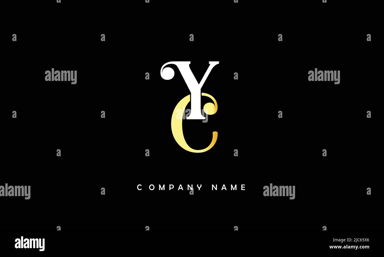 YC, CY alfabeti lettere Logo Monogramma Illustrazione Vettoriale