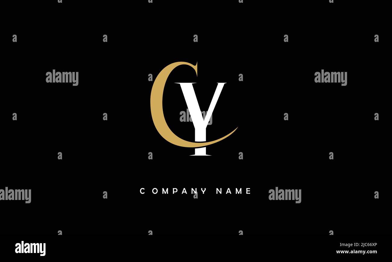 YC, CY alfabeti lettere Logo Monogramma Illustrazione Vettoriale