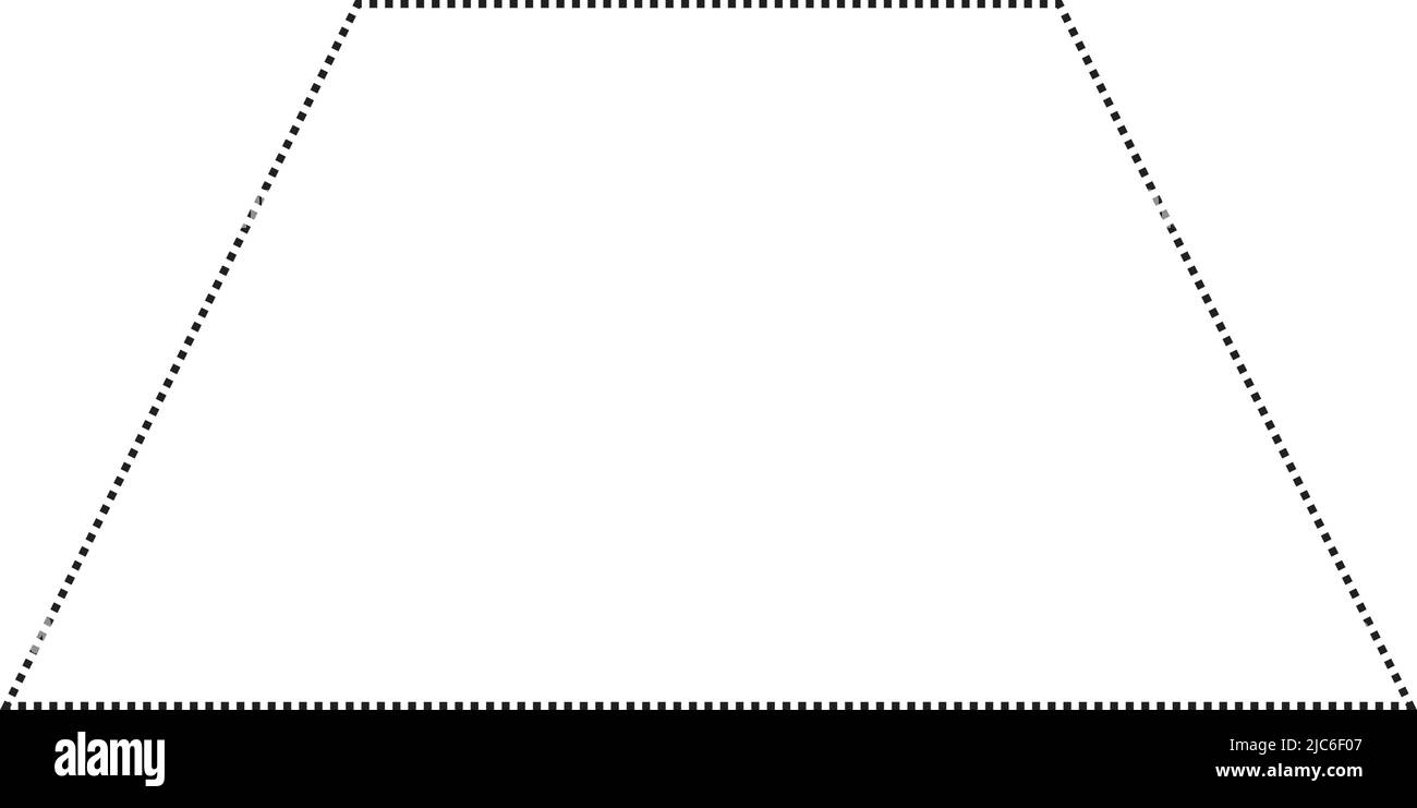 Icona vettoriale a simboli punteggiati a forma trapezoidale o trapezio per un elemento ui di grafica creativa in un'illustrazione con pittogramma Illustrazione Vettoriale Icona vettoriale a simboli punteggiati a forma trapezoidale o trapezio per un elemento ui di grafica creativa in un'illustrazione con pittogramma Illustrazione Vettoriale