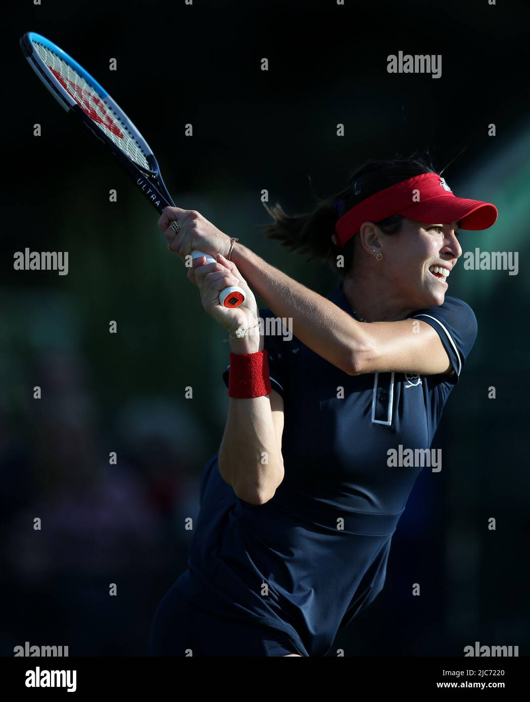 Ajla Tomljanovic in Australia il settimo giorno del Rothesay Open 2022 presso il Nottingham Tennis Centre di Nottingham. Data foto: Venerdì 10 giugno 2022. Foto Stock