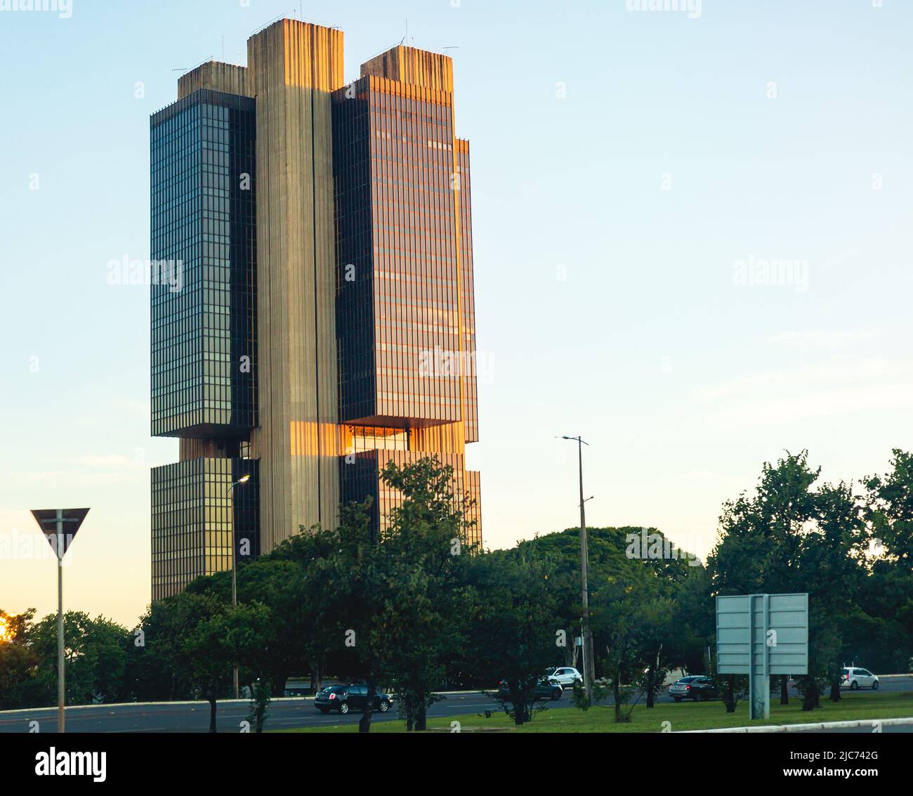 La Banca Centrale del Brasile nella città di Brasilia Foto Stock