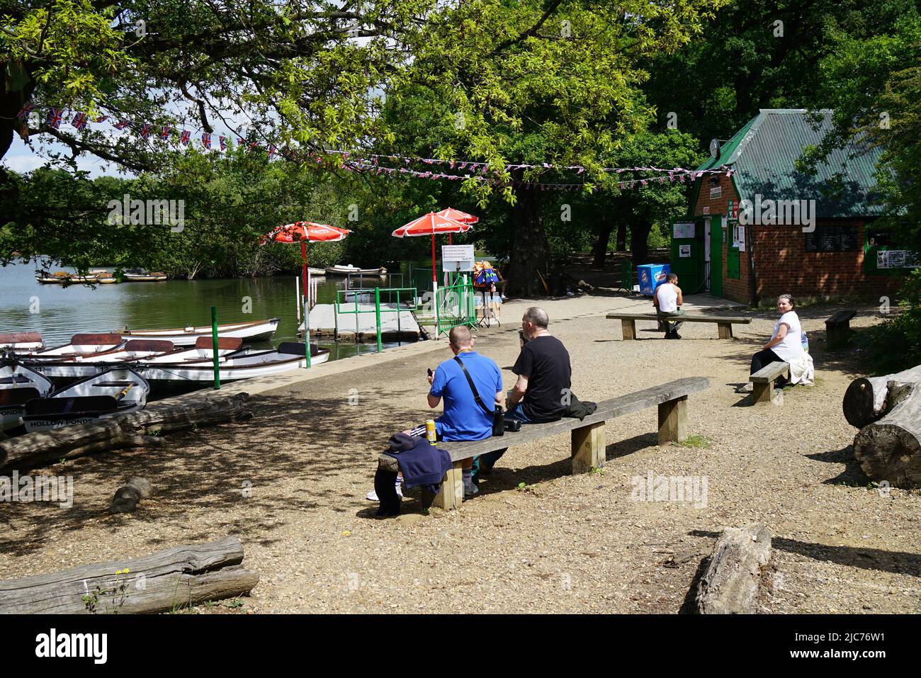 Londra, Regno Unito. 10th giugno 2022. Noleggio di imbarcazioni per gli stagni vuoti a Leytonstone, Londra, Regno Unito. – 10 giugno 2022. Credit: Vedi li/Picture Capital/Alamy Live News Foto Stock