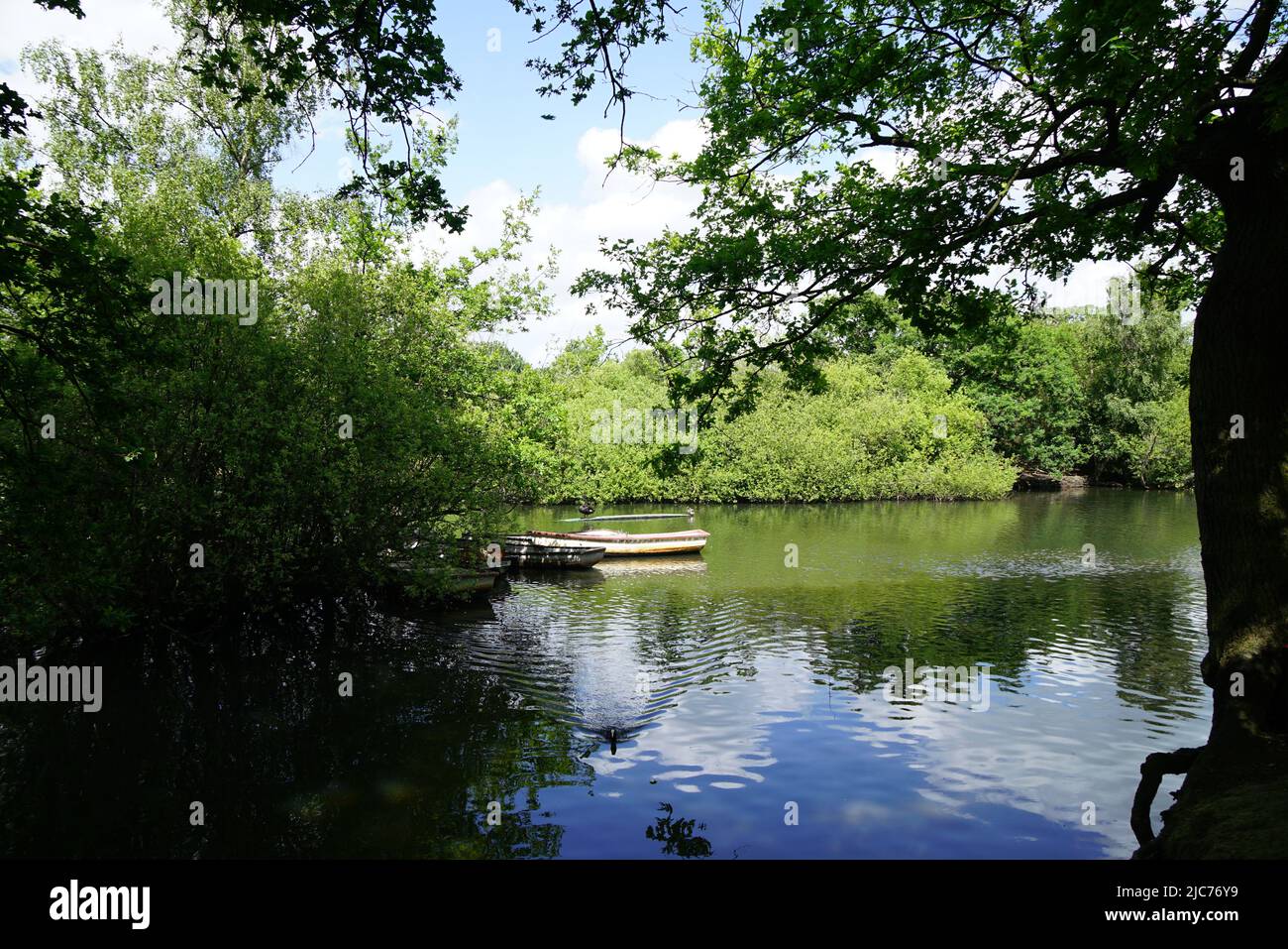 Londra, Regno Unito. 10th giugno 2022. Noleggio di imbarcazioni per gli stagni vuoti a Leytonstone, Londra, Regno Unito. – 10 giugno 2022. Credit: Vedi li/Picture Capital/Alamy Live News Foto Stock