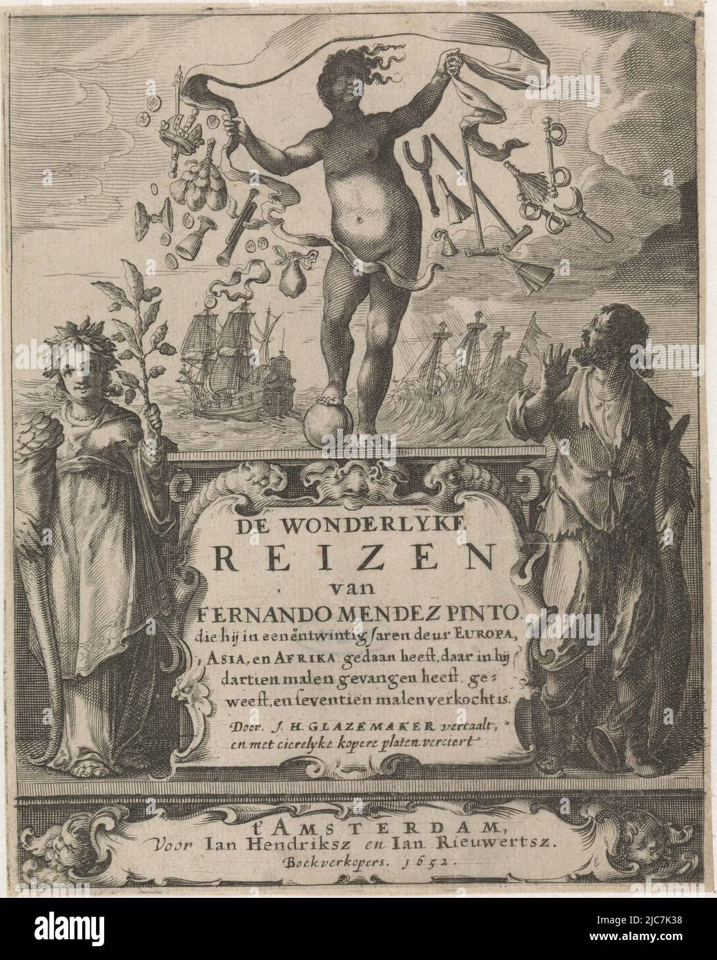 La personificazione del volto. È accompagnata da un uomo che punta allo specchio che tiene Amor. In primo piano un gatto che segue un mouse. Nel margine una didascalia a quattro righe, in due colonne, in latino. Viso Visvs i cinque sensi , tipografo: Willem van de Passe, (menzionato sull'oggetto), Crispijn van de Passe (i), (menzionato sull'oggetto), editore: Crispijn van de Passe (i), (menzionato sull'oggetto), sconosciuto, 1607 - 1637, carta, incisione, a 220 mm x l 158 mm Foto Stock