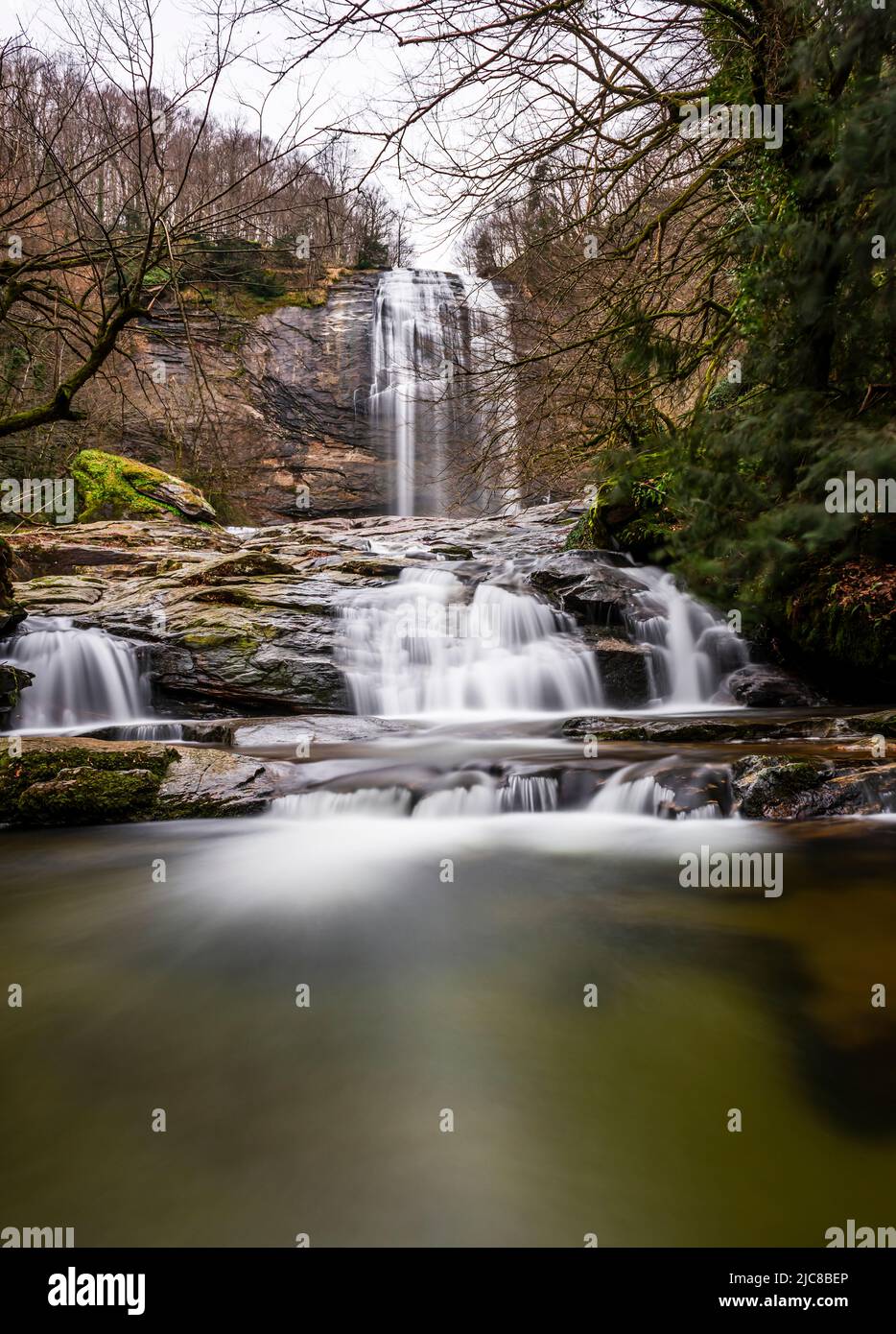 Cascata di Suuctu (Suuctu Selalesi) a Mustafakemalpasa, Bursa, Turchia. Bella cascata nel Parco Naturale di Suutu. Foto Stock