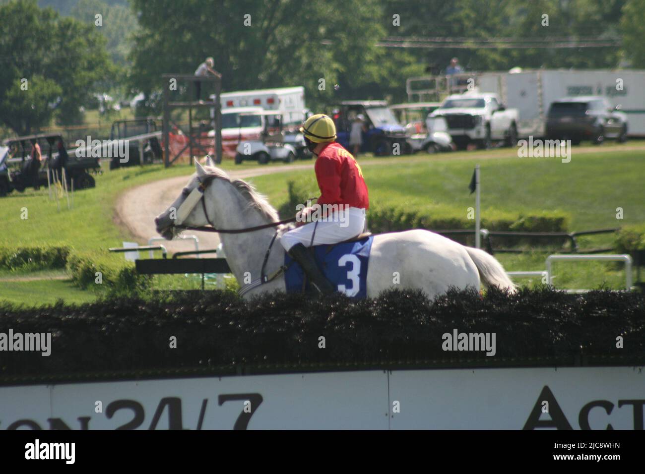 Iroquois Steeplechase 2022 gara annuale di beneficenza. Foto Stock