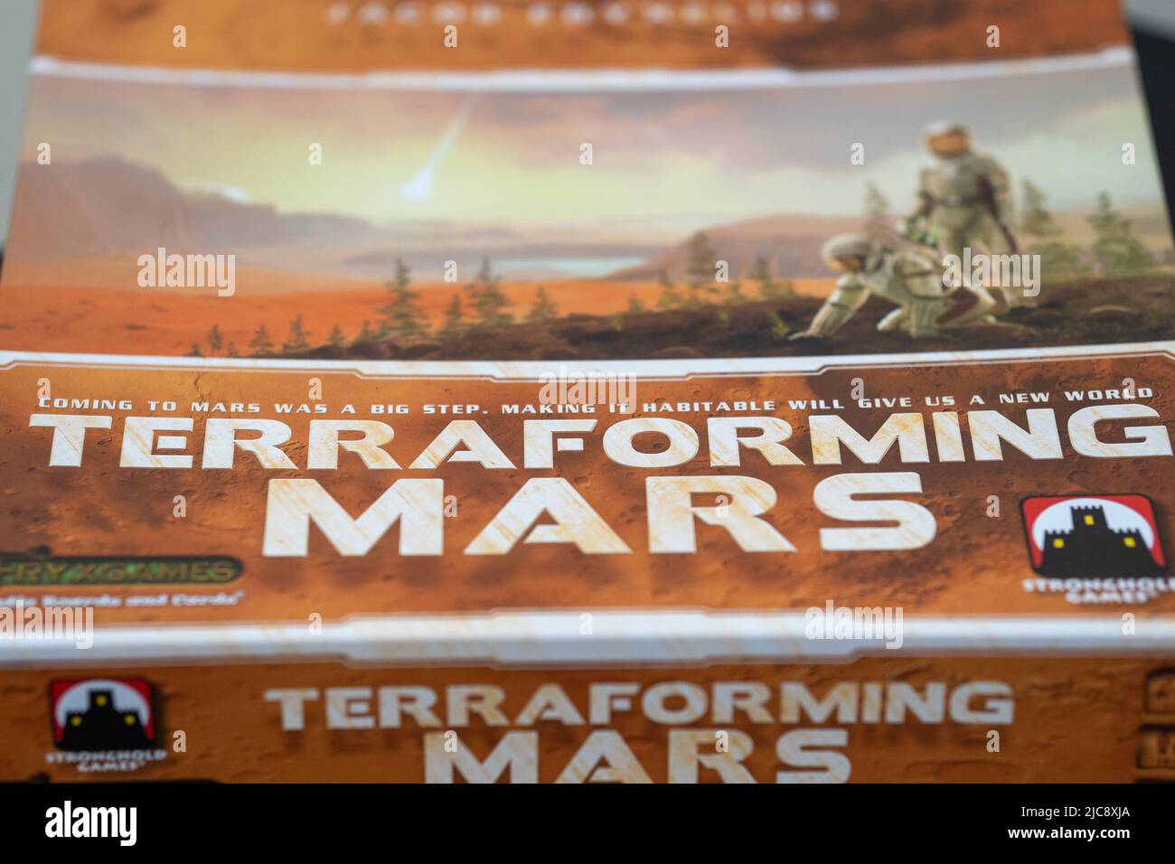 '6.11.2022 - Terra-forming Mars Board Game Box di Stronghold Games Foto Stock
