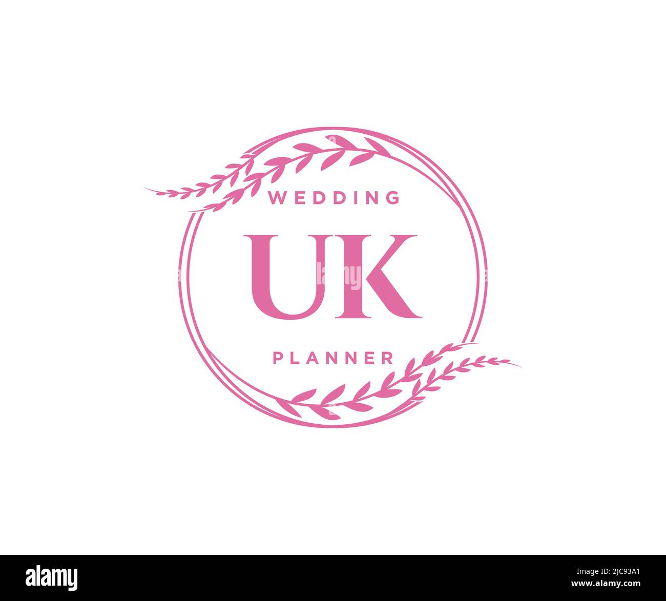 UK sigla lettera Wedding monogramma collezione loghi, disegnati a mano moderno minimalista e modelli floreali per carte di invito, Salva la data, elegante Illustrazione Vettoriale