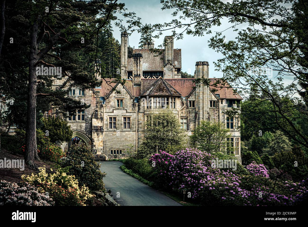 Cragside House, Rothbury, Morpeth, Northumberland, Inghilterra Foto Stock