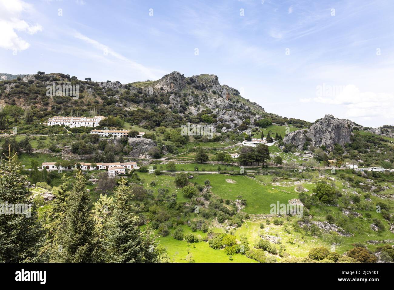 Parco nazionale della Sierra de Grazalema, montagne a Cadice, Andalusia, Spagna. Foto Stock